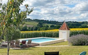 18 prunier zonnebloem luxe vakantiehuis dordogne