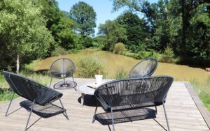 2maison etang terras luxe vakantiehuis dordogne