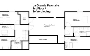 34 la grande peymalie floorplan1 luxe vakantiehuis dordogne