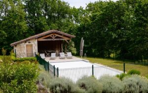 45 roumaillac zwembad hek luxe vakantiehuis dordogne