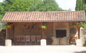 domaine de bonnefond overdekt terrasa luxe vakantiehuis dordogne