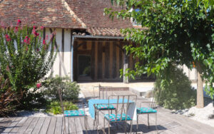 les colombages voorkant luxe vakantiehuis dordogne