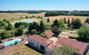 maison les etoiles luchtfoto luxe vakantiehuis dordogne